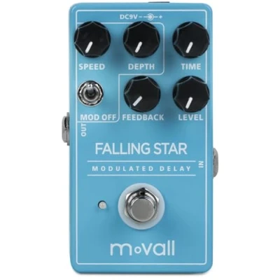 Afbeelding van Movall MP 104 gemoduleerd Falling Star effectpedaal voor gitaar met analoge vertraging