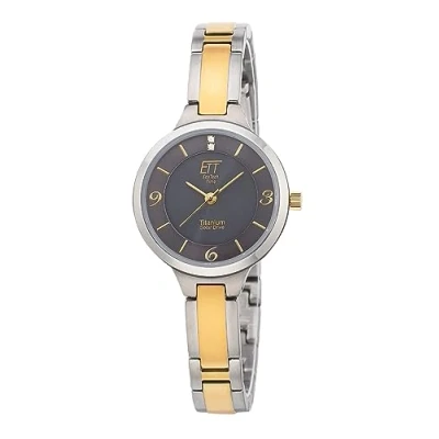 Afbeelding van ETT Solarhorloge Solar Drive, ELT 12146 52M (set, 2 delig, Met riemverkorter)