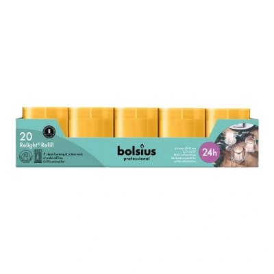 Afbeelding van Bolsius Relight Amber 80stuks