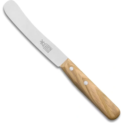 Afbeelding van Robert Herder Ontbijtmes Buckels RVS Lemmet 118 mm Heft Olijfhout