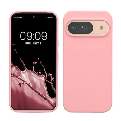 Afbeelding van kwmobile hoesje compatibel met Google Pixel 9 case Hoes Pro Telefoonhoesje In lichtroze