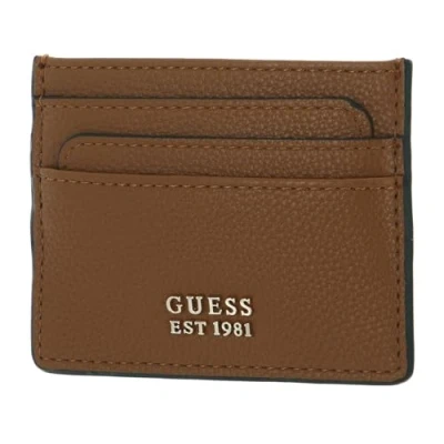 Afbeelding van GUESS Meridian SLG Card Holder cognac, Elegant