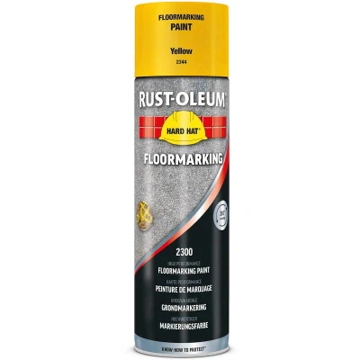 Afbeelding van Rust Oleum Hard Hat markeerverf geel 500ml