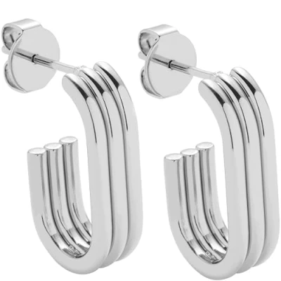 Afbeelding van Leonardo Oorbellen silvercoloured, Dames, Maat: One Size, Silver coloured