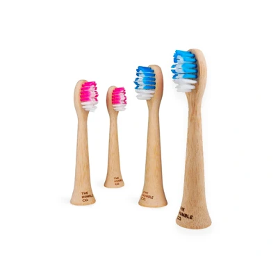 Afbeelding van The Humble Co. Opzetborstels Bamboe 4 pack Philips Sonicare