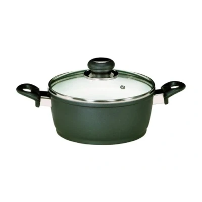 Afbeelding van Krüger Braadpan Aluguss Topf mit Glasdeckel Oslo (1 delig)