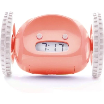 Afbeelding van Clocky Alarm Klok op Wielen Roze CL PINK