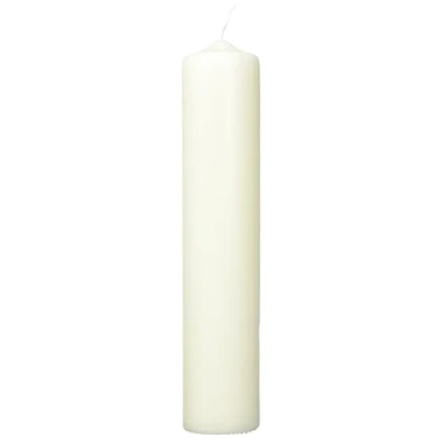 Afbeelding van Rayher 3140396 Stompkaars, crème, rond, lengte 30 cm, diameter 6 100% paraffine, RAL keurmerk, ronde kaars, doopkaars, communiekaars, blanco kaars voor decoratie en knutselen