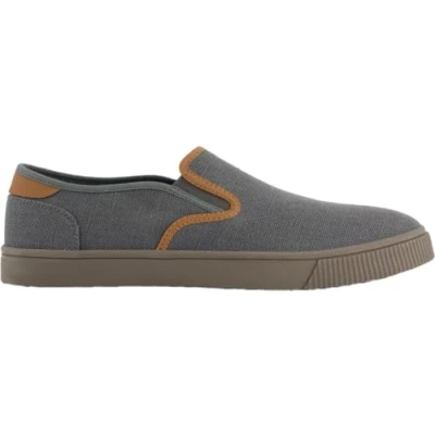 Afbeelding van TOMS Heren Baja Sneaker, Graphite Heritage Canvas/PU Trim, 8 UK, Grafiet Erfgoed Canvas Pu 42 EU