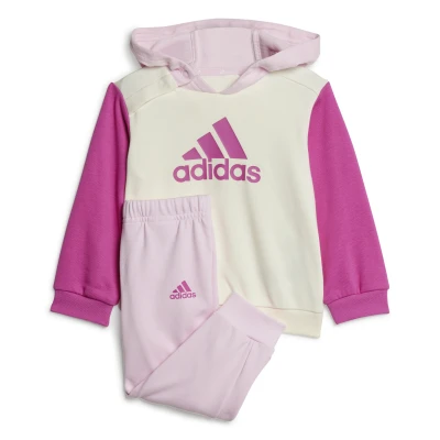 Afbeelding van adidas Sportswear SET Trainingspak Ivory semi lucid fuchsia clear pink voor kinderen, Maat: 62,