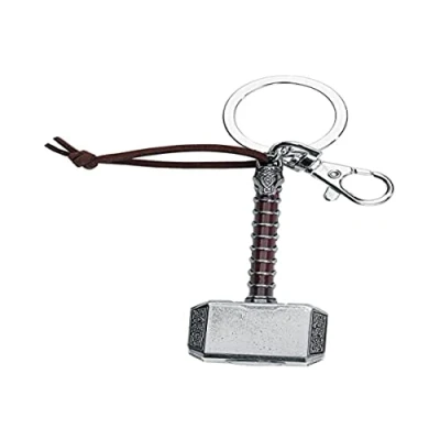 Afbeelding van Thor Hammer colour Pewter Keychain