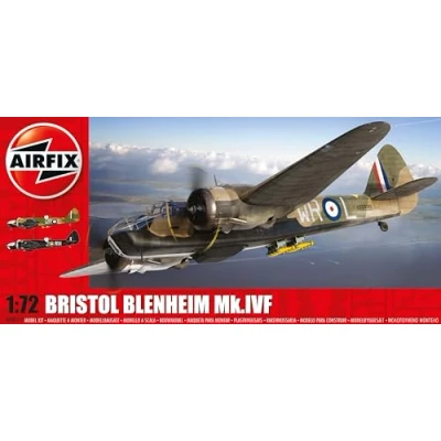 Afbeelding van 1:72 Airfix 04017 Bristol Blenheim Mk.IVF Fighter Plane Plastic Modelbouwpakket