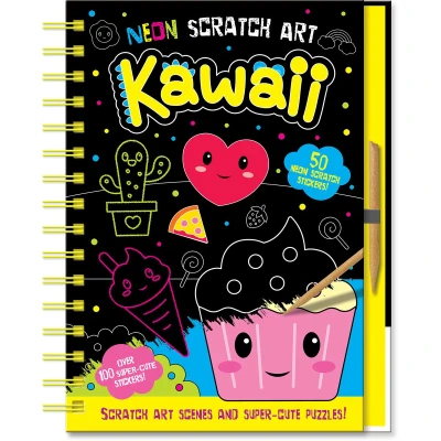 Afbeelding van Neon Scratch Art Kawaii