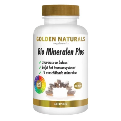 Afbeelding van Gratis Verzending: 2x Golden Naturals Bio Mineralen Plus 60 vegacapsules