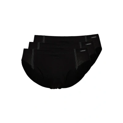 Afbeelding van Schiesser Essentials Supermini 3 pack Slip black, Heren, Maat: Small, black
