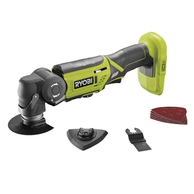 Afbeelding van RYOBI 18 V ONE+ accu multitool R18MT 0 (oscillatiehoek 3,2, 6 traps snelheidsregeling, trillingsgetal 10.000 20.000 min¹ zonder en oplader)