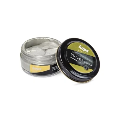 Afbeelding van Kaps Schoencreme schoensmeer verzorgt het leer en geeft glans (404) Platinum 50ml