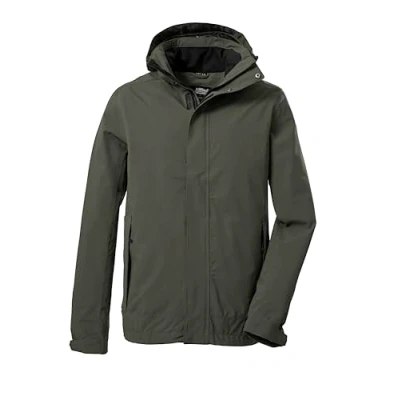 Afbeelding van killtec Heren Functioneel jack met afritsbare capuchon/outdoorjack is waterdicht KOS 87 KG MN JCKT XENIOS, olive, 25, 42268 000
