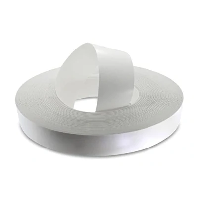 Afbeelding van WordPress® 50 mm Matwitte Melamine Voorgelijmd Fineer Kantenband Rol van m Makkelijk Doe het Zelf op te Strijken Applicatie