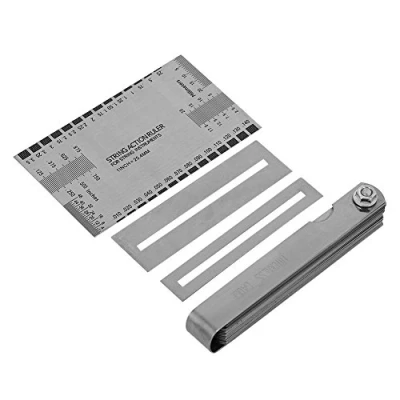 Afbeelding van String Action Ruler mes gereedschap, Gauge en 32 delige voelleer greepbescherming