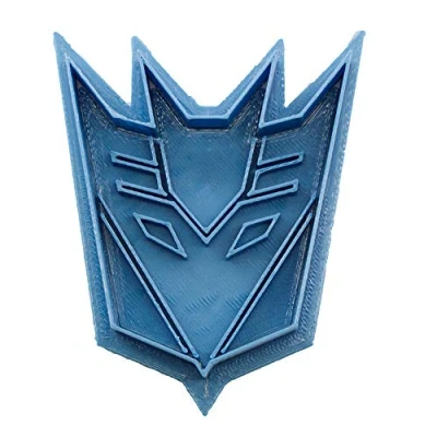 Afbeelding van Cuticuter Transformers Decepticon uitsteekvorm, blauw, 8 x 7 1,5 cm