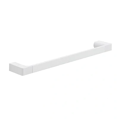 Afbeelding van Gedy G Kuala Lumpur handdoekhouder CM.45, kleur wit, componenten van cromall, messing en glas, garantie 2 jaar, afmetingen 2,5 x 45 6,6 cm gewicht 0,556 kg, R &amp; E design,