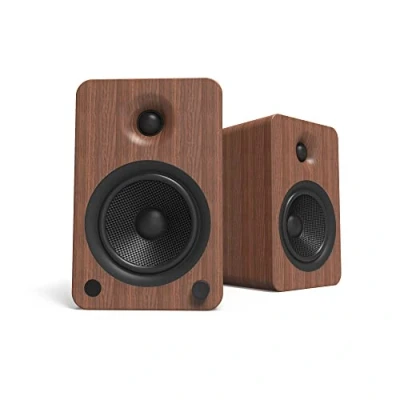 Afbeelding van Kanto YU6WALNUT FG 2 weg luidspreker, 100 W, bruin, draadloos en draadloos, weg, 50 20000 Hz, Bluetooth, bruin)