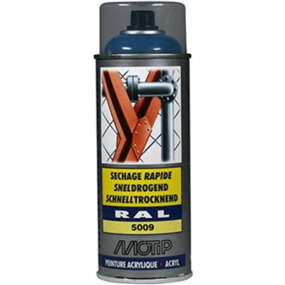 Afbeelding van motip industrial ral 5009 azuurblauw 400 ml 07135