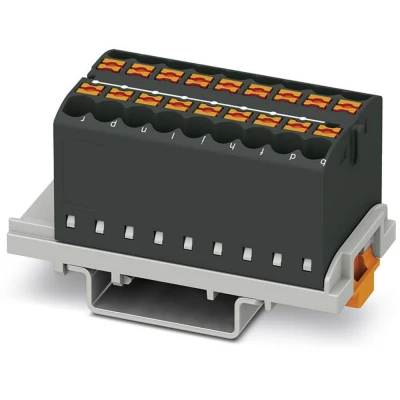 Afbeelding van Phoenix Contact 3273058 Verdeelblok 28.6 mm Spanveer Zwart 8 stuk(s)