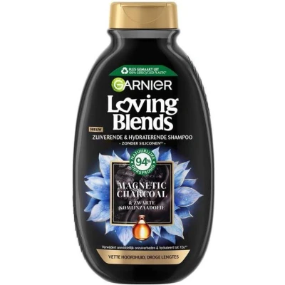 Afbeelding van 1+1 gratis: Garnier Loving Blends Magnetic Charcoal Shampoo 300 ml