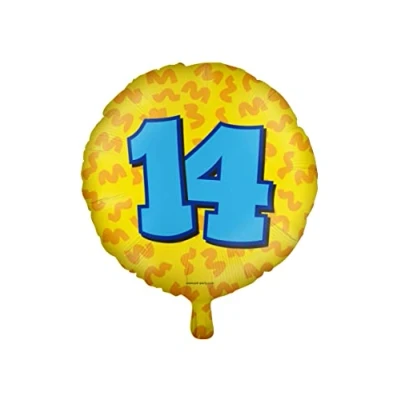 Afbeelding van Helium ballon 14 jaar party 45cm
