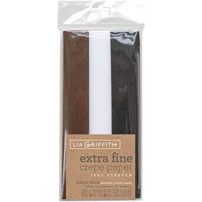 Afbeelding van LIA Griffith CREPE PAPER 3PKG BASIC, One Size