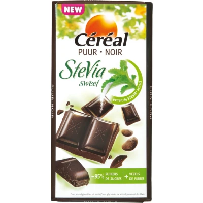 Afbeelding van 3x Céréal Chocoladetablet Puur 85 gr