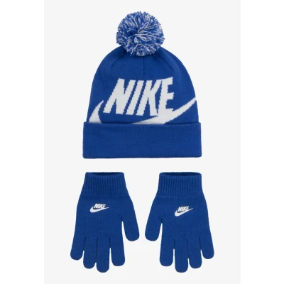 Afbeelding van Nike Sportswear POM Beanie Glove SET Handschoenen voor kinderen, Maat: 52 53, Game royal