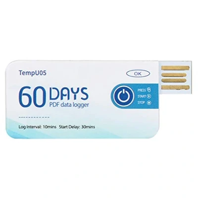 Afbeelding van TempU05 Beschikbare USB temperatuurdatalogger Hoge nauwkeurigheid datalogger Temp recorder voor het monitoren van voedsel, drugs, chemische producten en opslagprocessen