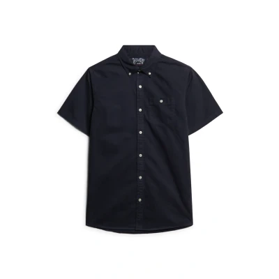 Afbeelding van Superdry Merchant Store Short Sleeve Overhemd, Heren, Maat: XXL, Eclipse navy