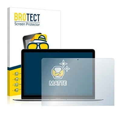Afbeelding van BROTECT (2 Stuks) Antireflecterende Beschermfolie voor Apple MacBook Retina 12&quot; 2017 Anti Glare Screen Protector, Mat, Ontspiegelend