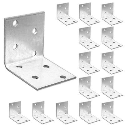 Afbeelding van OMIDEAS 15 x Hoekbeugels (40 40 2) Hout Gegalvaniseerde Staalplaat Aansluitwerk Bevestiging L Reparatie Connector