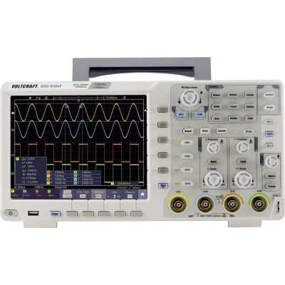 Afbeelding van VOLTCRAFT DSO 6104F Digitale oscilloscoop 100 MHz 4 kanaals 1 GSa/s 40000 kpts 8 Bit Digitaal geheugen (DSO), Functiege