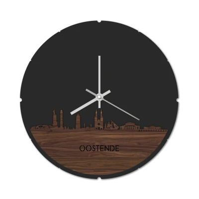 Afbeelding van Skyline Klok Rond Oostende Noten