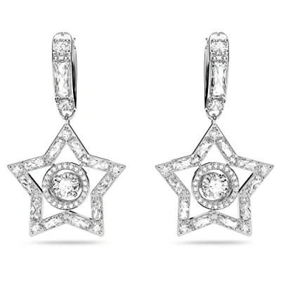 Afbeelding van Swarovski 5617767 Stella Zilverkleurig Oorringen