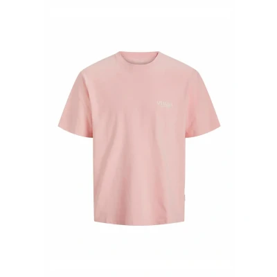 Afbeelding van Jack &amp; Jones Rundhalsausschnitt Tshirt print, Heren, Maat: Small, Tickled pink