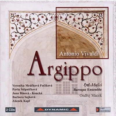Afbeelding van Hofmusici Baroque Ensemble, Ondrej Macek Vivaldi: Argippo (2 CD)