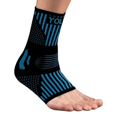 Afbeelding van 2 stuks enkelsteun, orthopedische sportenkelbandje, enkelsteun voor plantaire fasciitis (blauw, L)