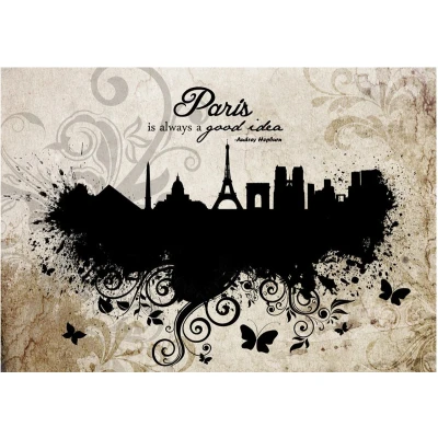 Afbeelding van Fotobehang Paris Is Always a Good Idea Vintage Vliesbehang