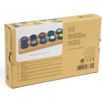 Afbeelding van Andreu toys sensorisch sorteerspel textuur 10st