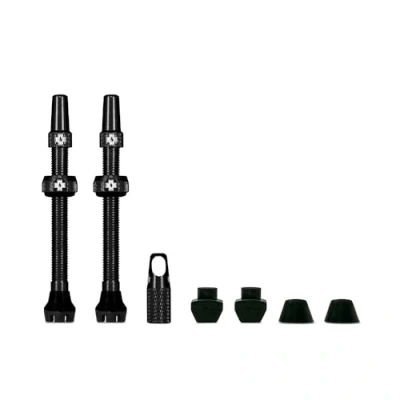 Afbeelding van Muc Off Tubeless Valves, Black 60mm Dust Caps for Bikes with Valve Core Removal Tool Presta MTB/Road/Gravel