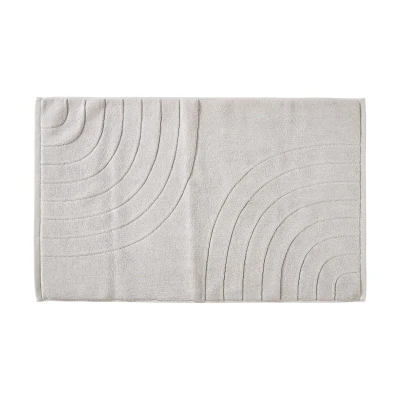 Afbeelding van Zone Denmark Time Badmat 80 x 50 cm Soft Grey