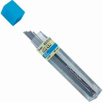 Afbeelding van Potloodstift Pentel 0.7mm zwart per koker HB