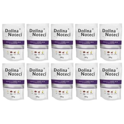 Afbeelding van 20 X 500 g Dolina Noteci Premium Pouches Konijn met Cranberry Hondenvoer